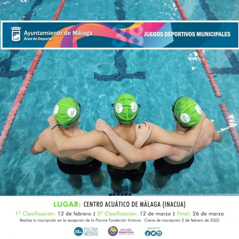 Abierta la inscripción para natación en los Juegos Deportivos Municipales
