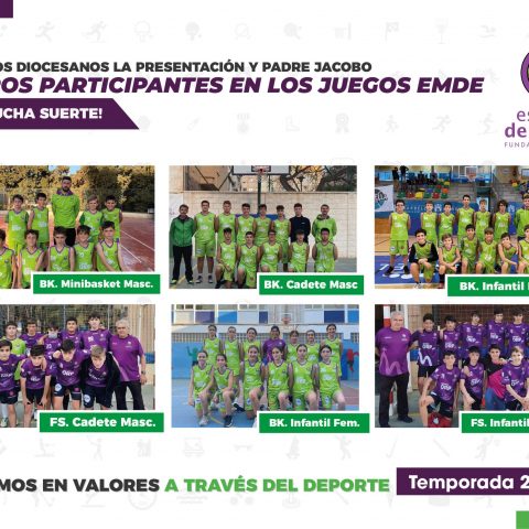 6 equipos de la Escuela Deportiva Fundación Victoria participarán en los próximos Juegos Nacionales EMDE