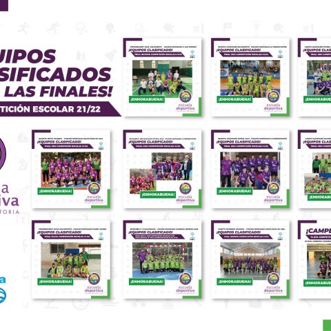 12 equipos de la Escuela Deportiva clasificados para las finales de Competición Escolar (Liga FERE)