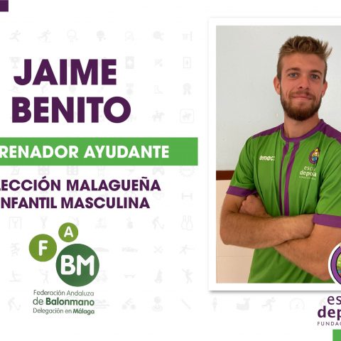 Jaime Benito, nuevo miembro del equipo de trabajo de la Delegación Malagueña de Balonmano.