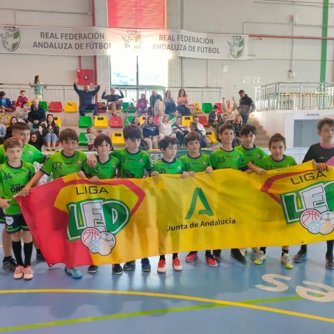 ¡El equipo Alevín masculino de fútbol sala del #ColegioDiocesano La Presentación se proclama campeón de Málaga en la Liga Led!